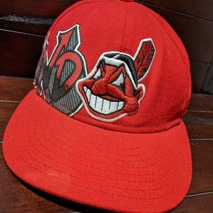New Era Cleveland Indians Graffiti Cleveland Baseball Cap Fitted